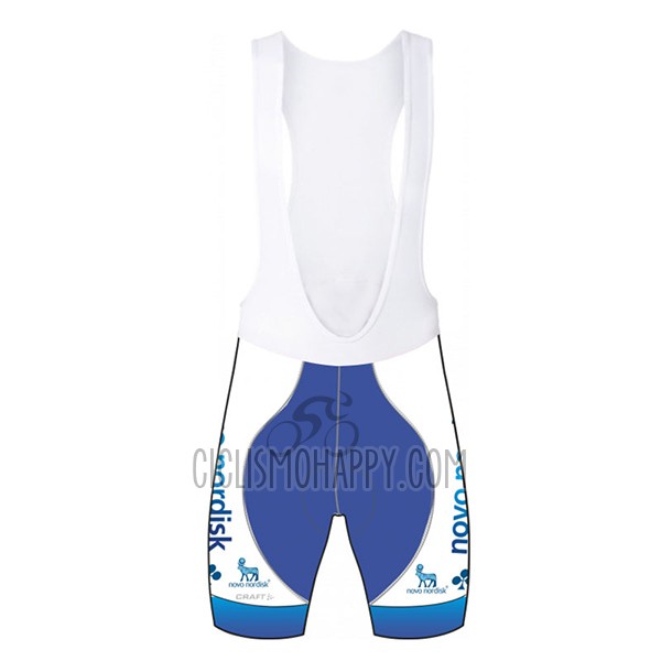 Novo Nordisk Cycling Jersey Bib Short 2017 Men Short Sleeve Novo Nordisk White